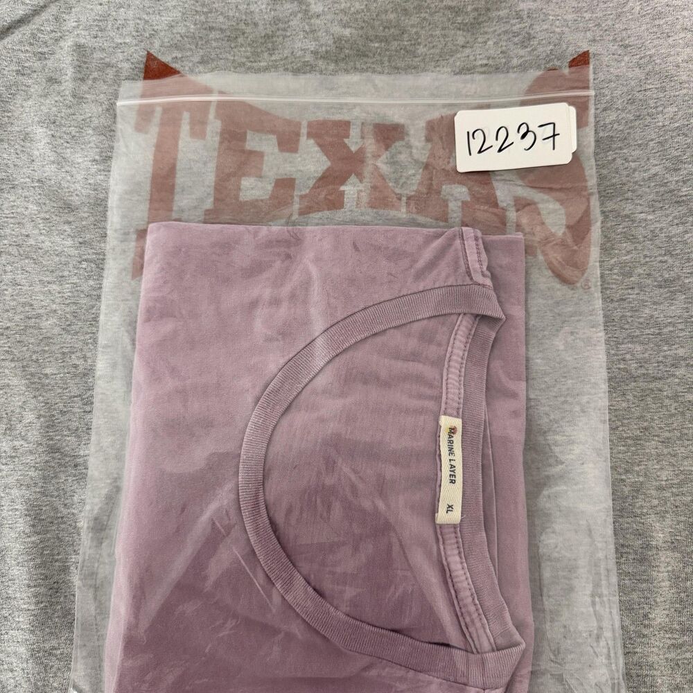Marine Layer Shirt Mens XL Purple Solid Crewneck Tee T-Shirt Modal Cotton Casual - Picture 10 of 10